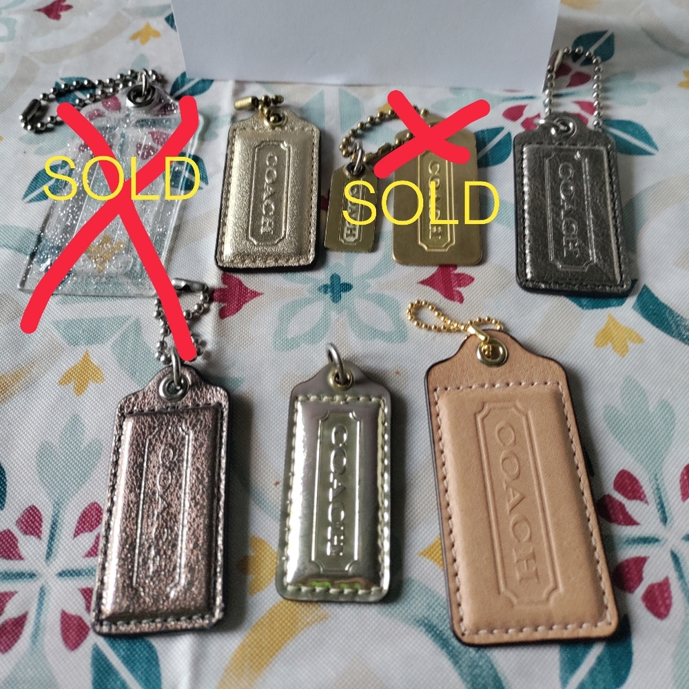 Coach Leather Hang Tag Collection